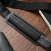 imageFull Grain Leather Shoulder Strap  Replacement Bag Straps for Laptop Briefcase Messenger Duffel Crossbody Travel BagsBlack Pad