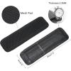 imageFull Grain Leather Shoulder Strap  Replacement Bag Straps for Laptop Briefcase Messenger Duffel Crossbody Travel BagsBlack Pad