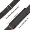 imageFull Grain Leather Shoulder Strap  Replacement Bag Straps for Laptop Briefcase Messenger Duffel Crossbody Travel BagsBrown
