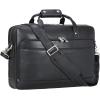 imageLeather Briefcase for Men 17 Inch Laptop Crossbody Shoulder Messenger Bag Attache Case for Business Travel Work LawyerBlack  Fits 156 Inch Laptop