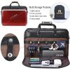 imageLeather Briefcase for Men 17 Inch Laptop Crossbody Shoulder Messenger Bag Attache Case for Business Travel Work LawyerBlack Fits 173 Inch Laptop