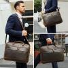 imageLeather Briefcase for Men 17 Inch Laptop Crossbody Shoulder Messenger Bag Attache Case for Business Travel Work LawyerBrown Fits 173 Inch Laptop