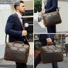 imageLeather Briefcase for Men 17 Inch Laptop Crossbody Shoulder Messenger Bag Attache Case for Business Travel Work LawyerDeep Brown  Fits 156 Inch Laptop