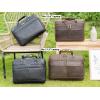 imageLeather Briefcase for Men 17 Inch Laptop Crossbody Shoulder Messenger Bag Attache Case for Business Travel Work LawyerDeep Brown  Fits 156 Inch Laptop