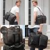 imageLeather Briefcase for Men Expandable Large 17 Inch Laptop Crossbody Shoulder Bag Business Travel Duffel Attache CaseB2