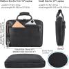 imageLeather Slim Briefcase for Men 156quot Laptop Crossbody Messenger Bag Business Work Lawyer Attache CaseBlack