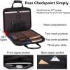 imageLeather Slim Briefcase for Men 156quot Laptop Crossbody Messenger Bag Business Work Lawyer Attache CaseBlack