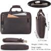 imageLeather Slim Briefcase for Men 156quot Laptop Crossbody Messenger Bag Business Work Lawyer Attache CaseDeep Brown