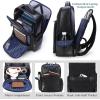 imageMasa Kawa Black Leather Business Travel Laptop Backpack for Men Fits 156quot 16quot Computer Office Work Commuting Executive Bag Waterproof Daypack