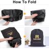 imageMasa Kawa Black Leather Duffle Bag for Travel Men 31L Carry On Waterproof Foldable Duffel Bag with Shoe Compartment for Gym Sports Overnight Weekender Camping
