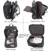 imageMasa Kawa Leather 156 Inch Laptop Backpack for Men Expandable 36L Business Travel Rucksack Daypack Weekender BagBlack