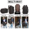 imageMasa Kawa Leather 156 Inch Laptop Backpack for Men Expandable 36L Business Travel Rucksack Daypack Weekender BagBrown