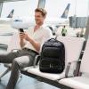 imageMasa Kawa Leather 156 Inch Laptop Backpack for Men Vintage Brown Large Business Travel Rucksack Bag Overnight DaypackBlack