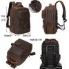 imageMasa Kawa Leather 156 Inch Laptop Backpack for Men Vintage Brown Large Business Travel Rucksack Bag Overnight DaypackBrown