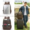 imageMasa Kawa Leather 156 Inch Laptop Backpack for Men Vintage Brown Large Business Travel Rucksack Bag Overnight DaypackBrown