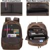 imageMasa Kawa Leather 156 Inch Laptop Backpack for Men Vintage Brown Large Business Travel Rucksack Bag Overnight DaypackBrown