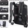 imageMasa Kawa Leather 156quot Laptop Backpack for Men Convertible Briefcase Backpacks Expandable Vintage Business Work Travel Rucksack Daypack Light BrownBlack