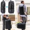 imageMasa Kawa Leather 156quot Laptop Backpack for Men Convertible Briefcase Backpacks Expandable Vintage Business Work Travel Rucksack Daypack Light BrownBlack