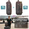 imageMasa Kawa Leather 156quot Laptop Backpack for Men Convertible Briefcase Backpacks Expandable Vintage Business Work Travel Rucksack Daypack Light BrownBrown