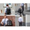 imageMasa Kawa Leather Backpack for Men Vintage 156 Inch Laptop Bag Multi Pockets Casual Travel Daypack BrownBlack