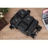 imageMasa Kawa Leather Backpack for Men Vintage 156 Inch Laptop Bag Multi Pockets Casual Travel Daypack BrownBlack
