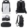 imageMasa Kawa Leather Backpack for Men Vintage 156 Inch Laptop Bag Multi Pockets Casual Travel Daypack BrownBlack