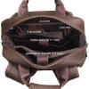 imageMasa Kawa Leather Backpack for Men Vintage 156 Inch Laptop Bag Multi Pockets Casual Travel Daypack BrownDeep Brown