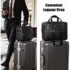 imageMasa Kawa Leather Briefcase for Men 156quot 17quot Laptop Computer Case Business Travel Work Messenger Cross Body Shoulder BagBlackfits 156 Laptop