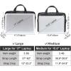 imageMasa Kawa Leather Briefcase for Men 156quot 17quot Laptop Computer Case Business Travel Work Messenger Cross Body Shoulder BagBlackfits 17 Laptop