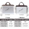 imageMasa Kawa Leather Briefcase for Men 156quot 17quot Laptop Computer Case Business Travel Work Messenger Cross Body Shoulder BagBrownfits 156 Laptop
