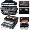 imageMasa Kawa Leather Briefcase for Men 156quot 17quot Laptop Computer Case Business Travel Work Messenger Cross Body Shoulder BagBrownfits 17 Laptop