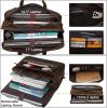 imageMasa Kawa Leather Briefcase for Men 156quot 17quot Laptop Computer Case Business Travel Work Messenger Cross Body Shoulder BagCoffee Colorfits 17 Laptop