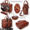 imageMasa Kawa Leather Briefcase for Men 156quot 17quot Laptop Computer Case Business Travel Work Messenger Cross Body Shoulder BagTanfits 156 Laptop