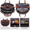 imageMasa Kawa Leather Briefcase for Men 156quot 17quot Laptop Computer Case Business Travel Work Messenger Cross Body Shoulder BagTanfits 156 Laptop