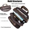 imageMasa Kawa Leather Briefcases Laptop Bag for Men for 156 inch Computer Vintage Brown Crossbody Shoulder Messenger Bags Business Travel Office Work Teacher Organizer Professional Brief Case Handbag