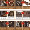 imageMasa Kawa Leather Briefcases Laptop Bag for Men for 156 inch Computer Vintage Brown Crossbody Shoulder Messenger Bags Business Travel Office Work Teacher Organizer Professional Brief Case Handbag