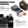 imageMasa Kawa Leather Briefcases Laptop Bag for Men for 156 inch Computer Vintage Brown Crossbody Shoulder Messenger Bags Business Travel Office Work Teacher Organizer Professional Brief Case Handbag