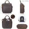 imageMasa Kawa Leather Hanging Travel Toiletry Bag for Men Portable Expandable Camping Cosmetics Makeup Toiletries Organizer Waterproof Bathroom Shaving Kit Black Wash BagsBrown