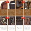 imageMasa Kawa Leather Laptop Briefcase for Men Fits 156quot Computer Slim Crossbody Shoulder Messenger Bag Attache Case for Business Work Vintage Brown