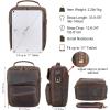 imageMasa Kawa Leather Messenger Shoulder Crossbody Bag for Men Fits 11 Inch Tablet Small Flap Multi Pockets Daily Commuting Work Satchel Bags Vintage Brown