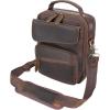 imageMasa Kawa Leather Messenger Shoulder Crossbody Bag for Men Fits 11 Inch Tablet Small Flap Multi Pockets Daily Commuting Work Satchel Bags Vintage Brown
