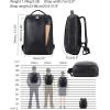 imageMasa Kawa Slim Leather 14quot Laptop Backpack for Women Men Small Business Travel Office Work Computer Rucksack Bag Executive Casual Daypack Black