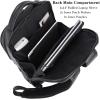 imageMasa Kawa Slim Leather 14quot Laptop Backpack for Women Men Small Business Travel Office Work Computer Rucksack Bag Executive Casual Daypack Black