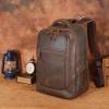 imageMasa Kawa Vintage Leather 156quot 16 Inch Laptop Computer Backpack for Men Large Business Travel Weekender Bag Casual Rucksack Camping Daypack BrownBrown