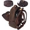 imageMasa Kawa Vintage Leather 156quot 16 Inch Laptop Computer Backpack for Men Large Business Travel Weekender Bag Casual Rucksack Camping Daypack BrownBrown