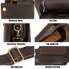 imageMasa Kawa Vintage Leather Crossbody Messenger Bag Men Women 11quot Tablet Shoulder Bag Handbag Work PurseVintage Brown