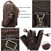 imageVintage Full Grain Leather Briefcase for Men Fits 17quot Laptop Business Travel Messenger Crossbody Shoulder BagsBrown
