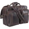 imageLeather Briefcase for Men Expandable Large 17 Inch Laptop Crossbody Shoulder Bag Business Travel Duffel Attache CaseB2