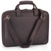 imageLeather Slim Briefcase for Men 156quot Laptop Crossbody Messenger Bag Business Work Lawyer Attache CaseDeep Brown