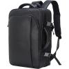 imageMasa Kawa Leather 156 Inch Laptop Backpack for Men Expandable 36L Business Travel Rucksack Daypack Weekender BagBlack